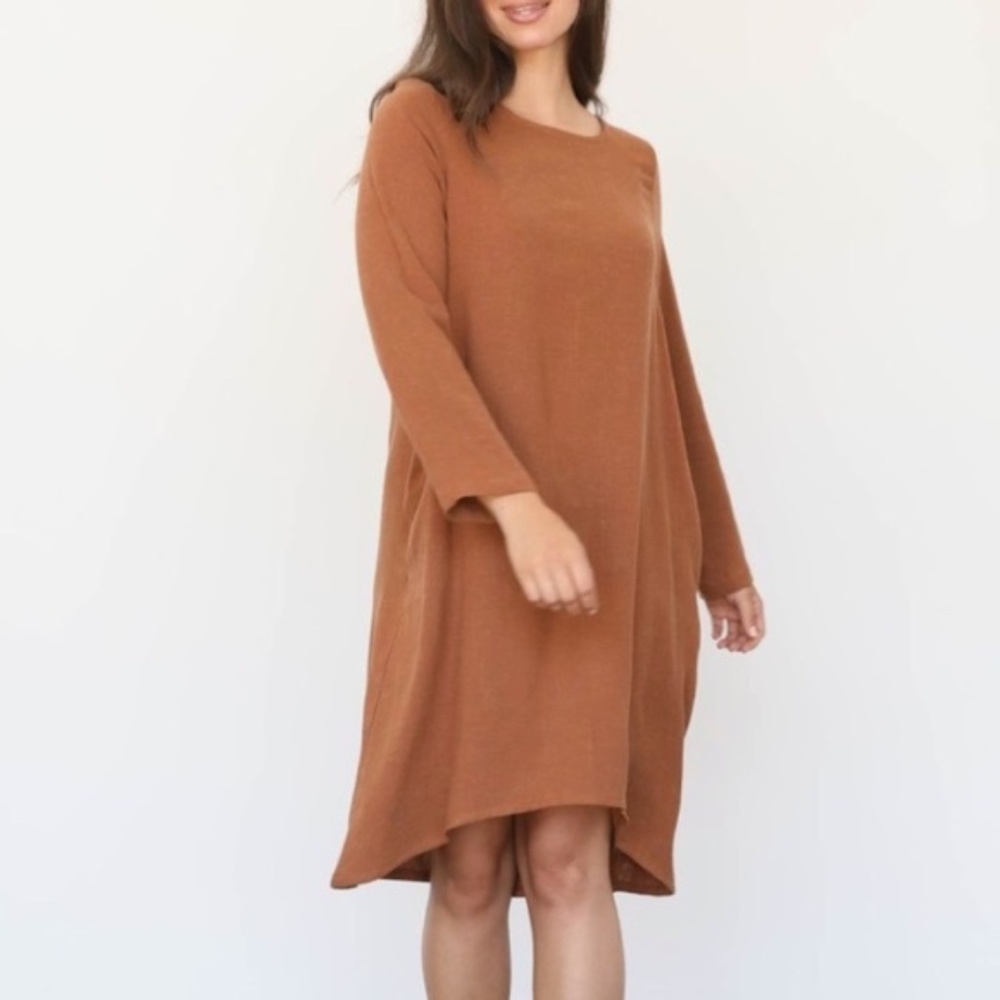 Only Child Long Sleeve Mesa Dress Long Small